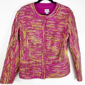 Chico’s Pink Floral Jacket